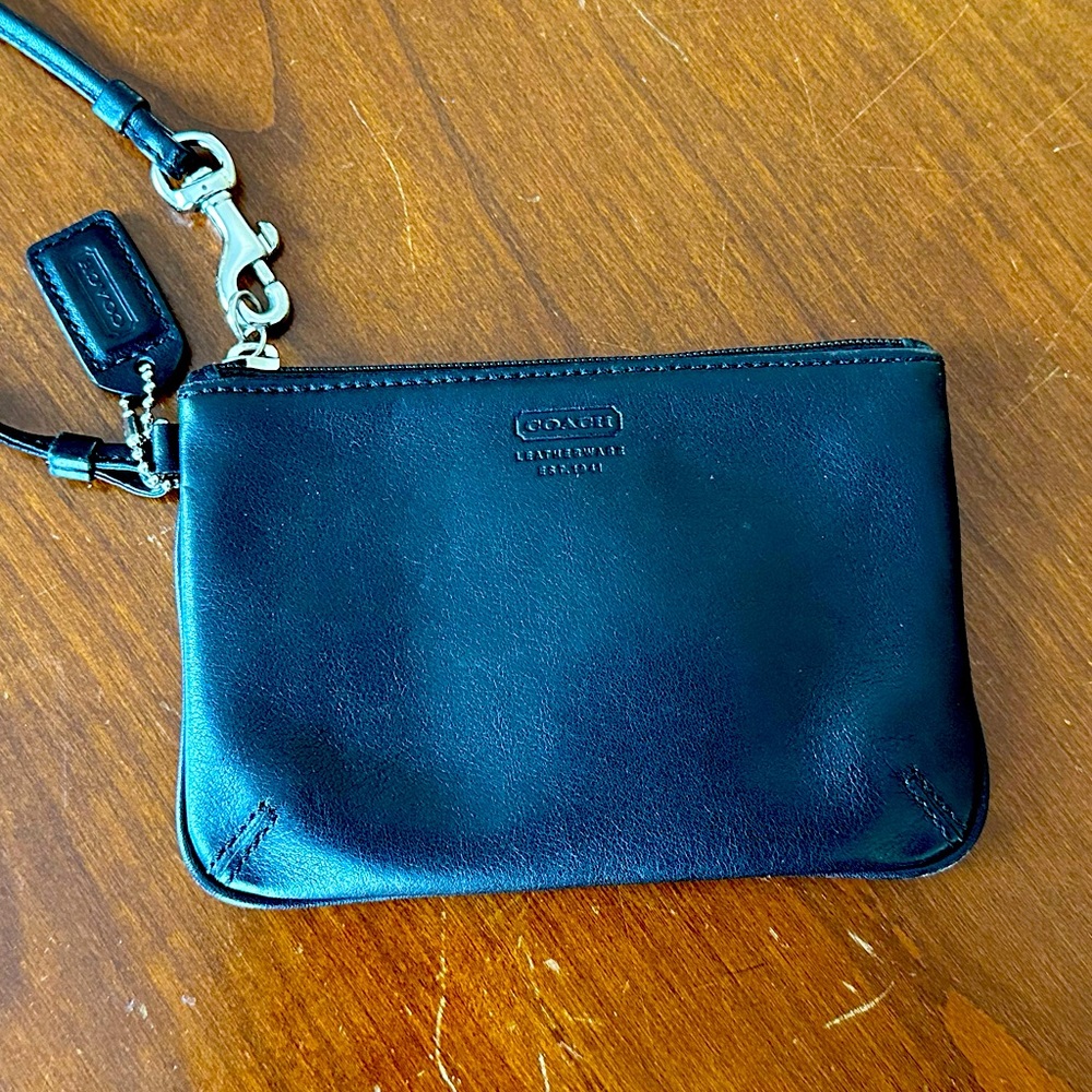 Coach Black Wristlet